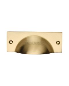 Heritage Brass Satin Brass Cheshire Cabinet Drawer Pull