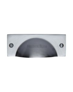Heritage Brass Satin Chrome Cheshire Cabinet Drawer Pull