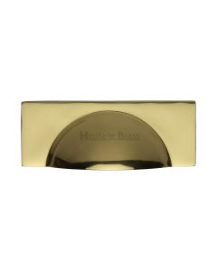 Heritage Brass Polished Brass Hampshire Cabinet Drawer Pull 57mm