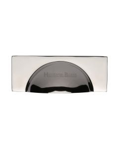 Heritage Brass Polished Nickel Finish Hampshire Cabinet Drawer Pull 57mm