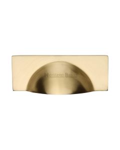 Heritage Brass Satin Brass Hampshire Cabinet Drawer Pull 57mm
