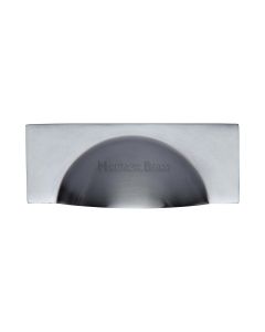 Heritage Brass Satin Chrome Hampshire Cabinet Drawer Pull 57mm