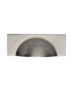Heritage Brass Satin Nickel Hampshire Cabinet Drawer Pull 57mm