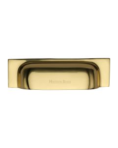 Heritage Brass Polished Brass Military Cabinet Drawer Pull 152mm