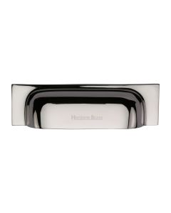 Heritage Brass Polished Nickel Finish Military Cabinet Drawer Pull 152mm