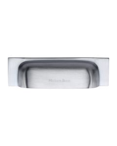 Heritage Brass Satin Chrome Military Cabinet Drawer Pull 152mm