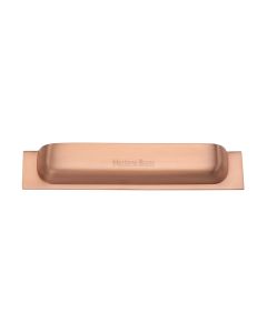 Heritage Brass Satin Rose Gold Military Cabinet Drawer Pull 152mm