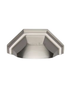 Heritage Brass Satin Nickel Deco Cabinet Drawer Pull 89mm