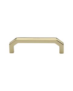 Heritage Brass Polished Brass Hex Angular Cabinet Pull Handle 101mm