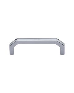 Heritage Brass Polished Chrome Hex Angular Cabinet Pull Handle 101mm