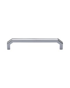 Heritage Brass Polished Chrome Hex Angular Cabinet Pull Handle 152mm