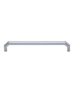 Heritage Brass Polished Chrome Hex Angular Cabinet Pull Handle 203mm