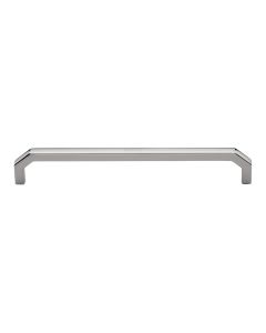 Heritage Brass Polished Nickel Finish Hex Angular Cabinet Pull Handle 203mm