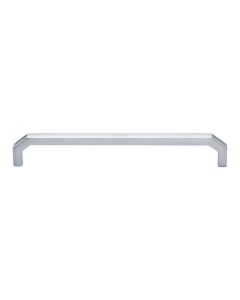 Heritage Brass Satin Chrome Hex Angular Cabinet Pull Handle 203mm