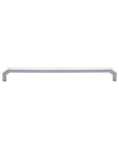 Heritage Brass Satin Chrome Hex Angular Cabinet Pull Handle 254mm