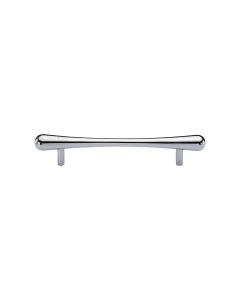 Heritage Brass Polished Chrome T-Bar Raindrop Cabinet Pull Handle 128mm
