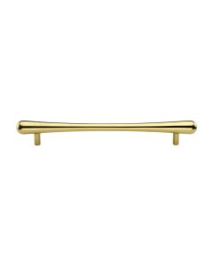 Heritage Brass Polished Brass T-Bar Raindrop Cabinet Pull Handle 192mm