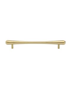 Heritage Brass Satin Brass T-Bar Raindrop Cabinet Pull Handle 192mm