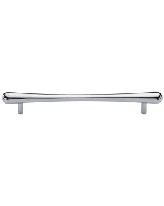 Heritage Brass Polished Chrome T-Bar Raindrop Cabinet Pull Handle 256mm