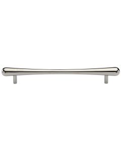 Heritage Brass Polished Nickel Finish T-Bar Raindrop Cabinet Pull Handle 256mm