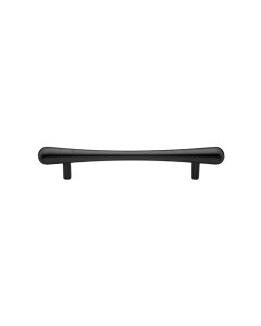 Heritage Brass Matt Black T-Bar Raindrop Cabinet Pull Handle 128mm