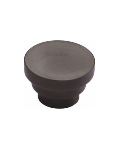 Heritage Brass Matt Bronze Round Stepped Cabinet Knob 32mm
