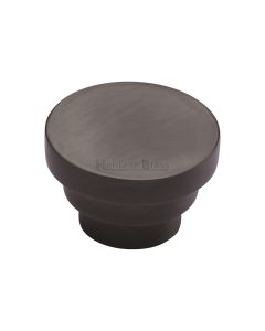 Heritage Brass Matt Bronze Round Stepped Cabinet Knob 38mm
