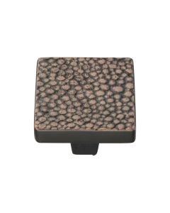 Heritage Brass Aged Copper Square Stingray Cabinet Knob 32mm