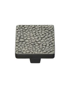 Heritage Brass Aged Nickel Square Stingray Cabinet Knob 32mm