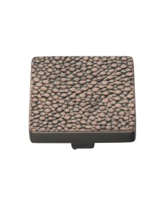 Heritage Brass Aged Copper Square Stingray Cabinet Knob 38mm