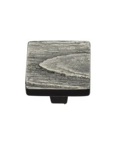 Heritage Brass Aged Nickel Square Pine Cabinet Knob 32mm