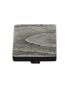 Heritage Brass Aged Nickel Square Pine Cabinet Knob 38mm