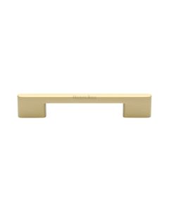 Heritage Brass Satin Brass Slim Metro Cabinet Pull Handle 128mm