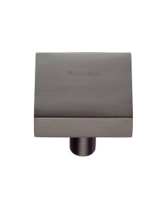 Heritage Brass Matt Bronze Square Design Cabinet Knob 32mm