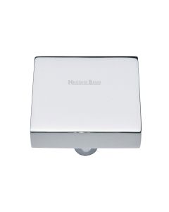 Heritage Brass Polished Chrome Square Design Cabinet Knob 38mm