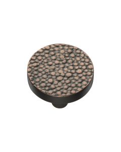Heritage Brass Aged Copper Round Stingray Cabinet Knob 32mm