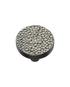Heritage Brass Aged Nickel Round Stingray Cabinet Knob 32mm