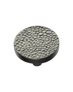 Heritage Brass Aged Nickel Round Stingray Cabinet Knob 38mm