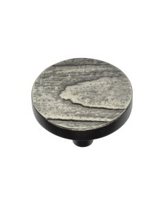 Heritage Brass Aged Nickel Round Pine Cabinet Knob 38mm