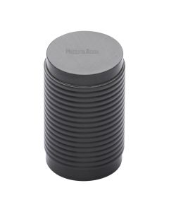 Heritage Brass Matt Bronze Cylindric Ribbed Cabinet Knob 21mm