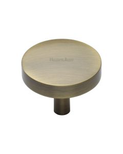 Heritage Brass Antique Brass Domed Disc Cabinet Knob 38mm