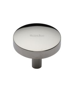 Heritage Brass Polished Nickel Finish Domed Disc Cabinet Knob 38mm