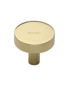 Heritage Brass Polished Brass Disc Cabinet Knob 32mm