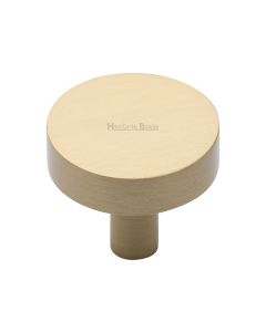 Heritage Brass Satin Brass Disc Cabinet Knob 32mm