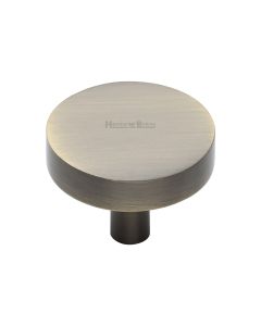Heritage Brass Antique Brass Disc Cabinet Knob 38mm