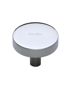 Heritage Brass Polished Chrome Disc Cabinet Knob 38mm