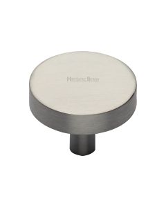 Heritage Brass Satin Nickel Disc Cabinet Knob 38mm