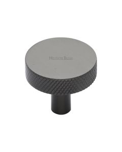 Heritage Brass Matt Bronze Knurled Disc Cabinet Knob 32mm