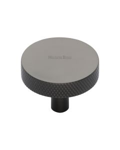 Heritage Brass Matt Bronze Knurled Disc Cabinet Knob 38mm
