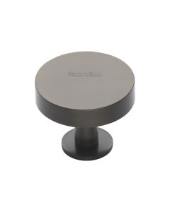 Heritage Brass Matt Bronze Disc Cabinet Knob With Base 32mm